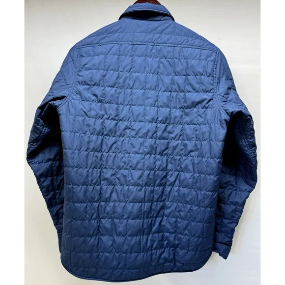 PATAGONIA Gratio Quilted Nano Puffer Jacket Mens X-Small Reversible Blue Plaid - Picture 5 of 13